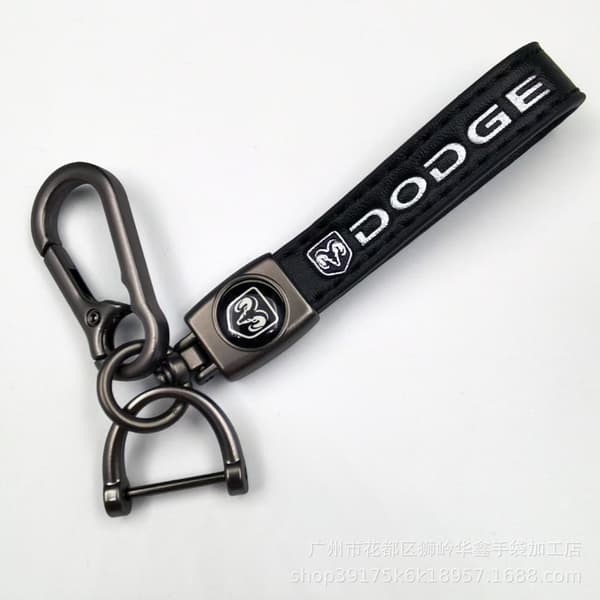 Auton avaimenperä, auton logo, metallinen avaimenperä Dodg Dodge Gun colored hardware
