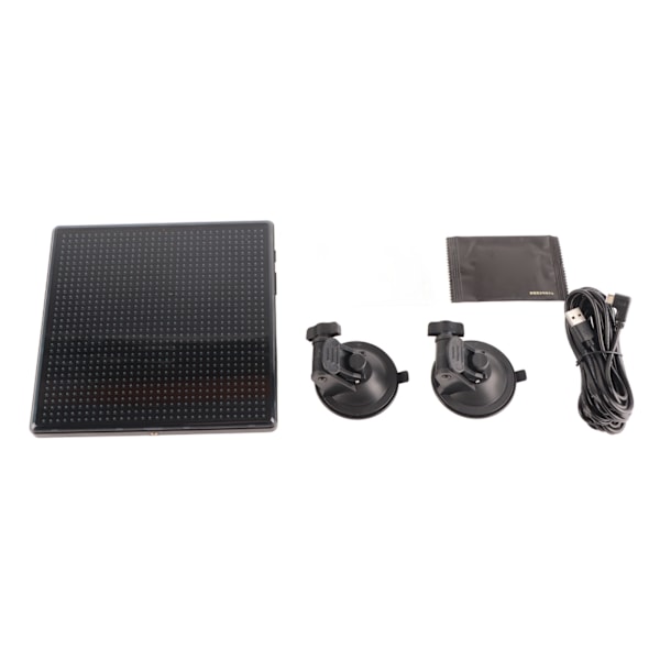 12V LED-skærm Bils App Intelligent Interaktiv GIF DIY animeret display med sugekopper til biltaxi Bluetooth og stemmestyring