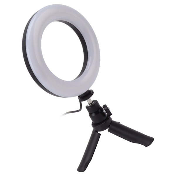 Selfie Ring Light LED Soft Light 5 Fargetemperatur Fylllys med Klips for Livestreaming