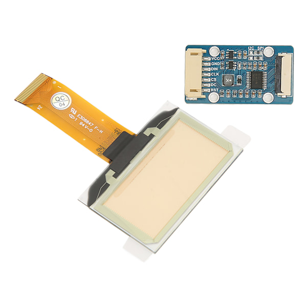 1,51 tums skärmmodul 128x64 upplösning SPI I2C-gränssnitt Full vy Transparent blå skärmmodul för Raspberry Pi
