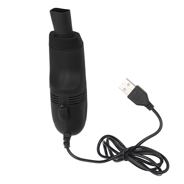 Mini Keyboard Cleaner Handheld Large Suction Mini USB Dammsugare för Nail Art Computer Svart