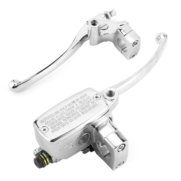 【NX】Hydraulisk bromskoppling Master Cylinder Spak Montering Silver Universal Kompatibel med 1-tums styre