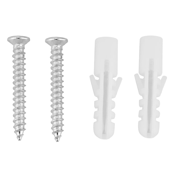 4st Glas Trä Layer Board Fast F Type Clips Vägghylla Fäste Stödpinnar Set (#01)
