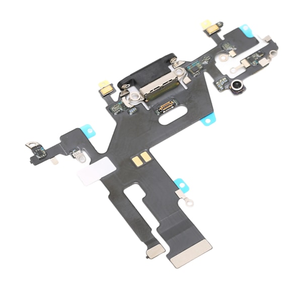 Ladingspورتmodul USB Ladingspورت Dockkontakt Mikrofon Mic Flex-kabelmodul for iPhone 11