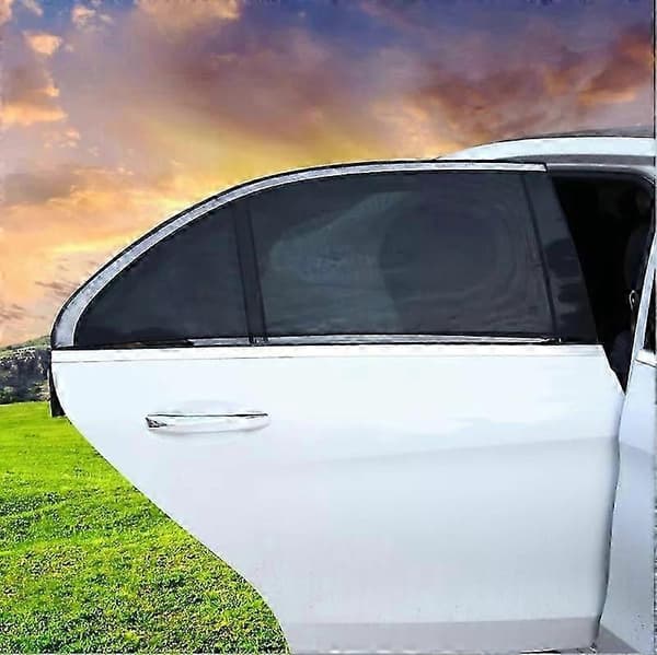 Myggenet til bil for/bag børnevindue UV-solbeskyttelse solskærmnet myggemiddelbeskyttelse 2pcs front