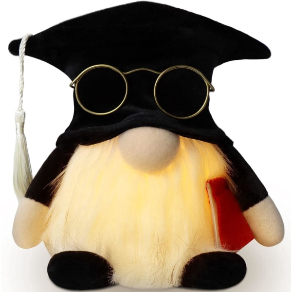 2023 Konfirmasjonsgavedekorasjoner (Få sertifikat), Plysj Gratulerer Festdekorasjoner for Student Lærer Gnome