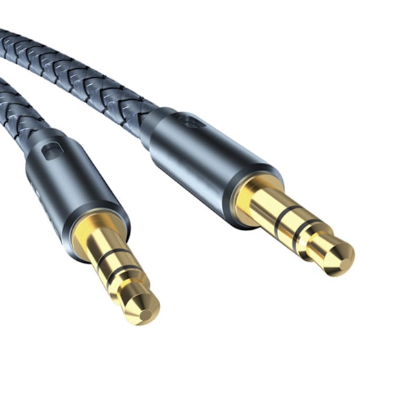 Uros-uros-äänikaapeliadapteri 2m Häviötön siirto Hyvä suojaus Häiriönesto 3,5 mm äänikaapeliadapteri