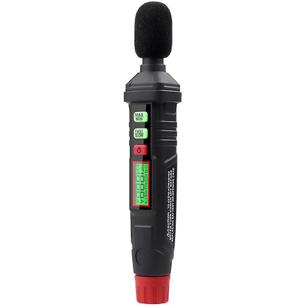 Profesjonelt lydnivåmåler, digital desibelmåler for volummåling (30 dB - 130 dB)