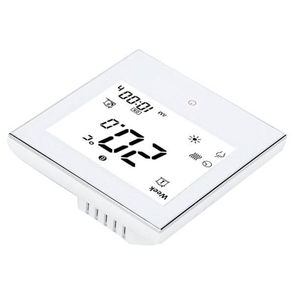 Värmerumstermostat Veckoprogrammerbar LCD-skärm Pekskärm 5A AC110‑230V
