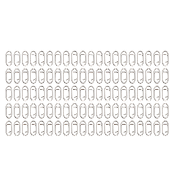 100 st Fiskeredskap Power Clips Rostfritt stål Fiskehastighet Clips Connector M