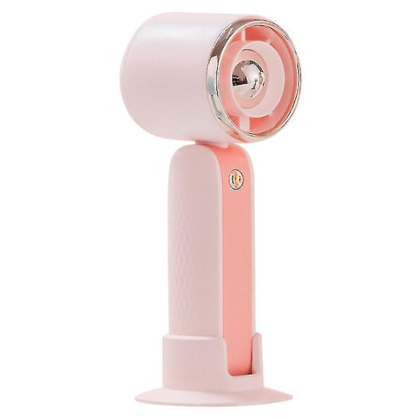 Diamond Texture Handheld Mini Turbo Fan - Pink