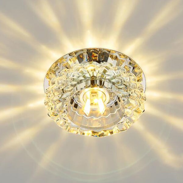 Uppoasennetut lamput kristallikohdevalot led-alasvalot kattovalaisimet taustaseinän valot kattovalaisimet (lämmin valo)