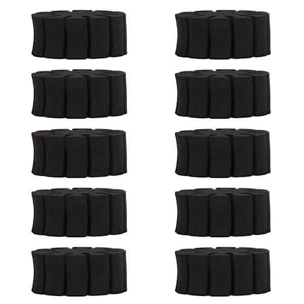 10 stk Runde Pileholdere PE Pileadskillerholdere Sort Holdbar Udendørs Bueskydningstilbehør