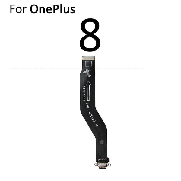 För Oneplus 3 3t 5 5t 6 6t 7 7t 8t 9 9r 8 Pro Type C USB Laddningsport Dockanslutning Flexkabel Ersättningsmonteringsdelar For OnePlus 8