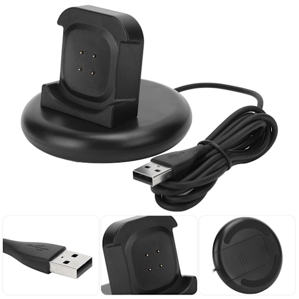 Mini Laddningsdocka för Fitbit Versa3/Sense Smart Watch Portable Charger Base Station