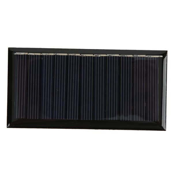 【NX】2 stk. Epoxy solpanel Høj konverteringsrate Polysilicium 0,5W 5,5V DIY Epoxy solcelleplade til gadebelysningsapparater