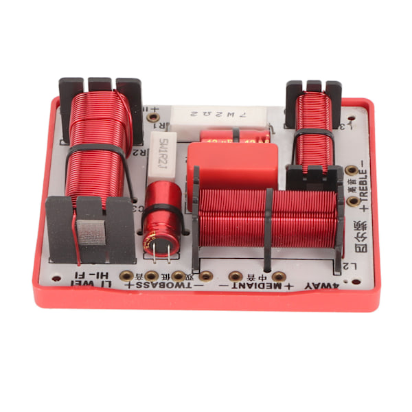4-tieinen crossover-suodatin PCB 1 diskant 1 keskiääni 2 basso äänenjakaja KTV-kaiuttimille 180W