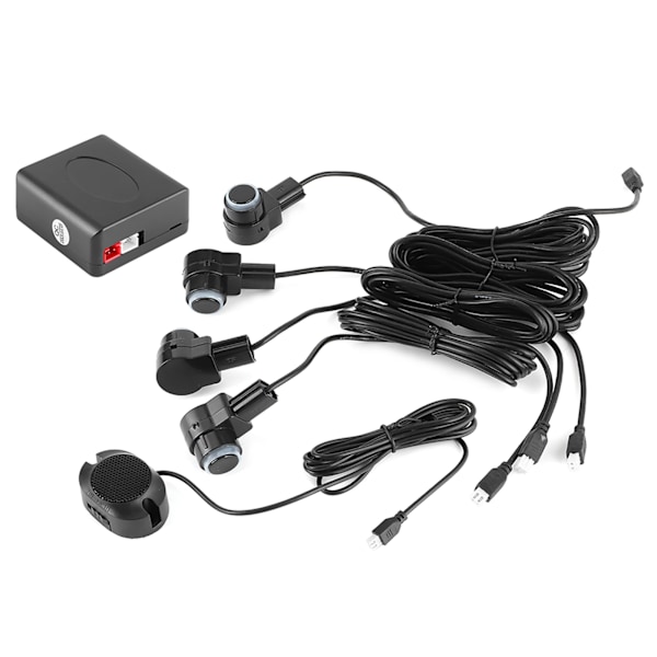 Intelligent parkeringshjälpsystem 4-sensorsond Bil Auto Reverse Radar 65dB Summer Alert Kit