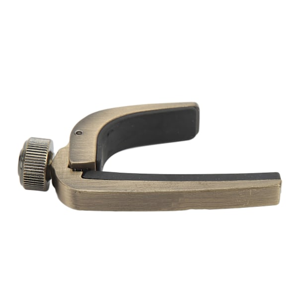 Metallfjäder Capo Tonjusteringsverktyg för Ukulele akustisk gitarr stränginstrumentdelar Antik mässing