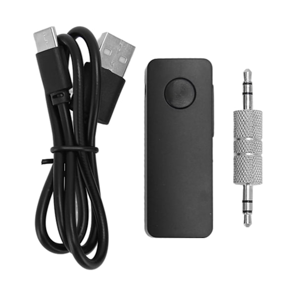 Bluetooth-sändaremottagare Bluetooth 5.3 bilstereohörlurshögtalare trådlös adapter med 3,5 mm AUX-jack