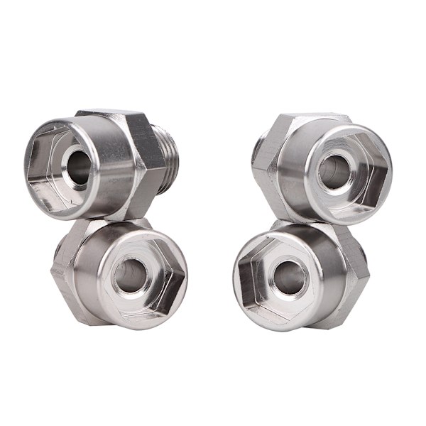 4 st/set B modell lättvikts rostfritt stål fiskekrokkort utomhus multiverktygskort silver