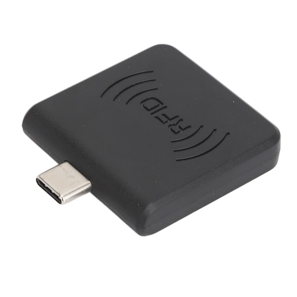 Radio Frequency Identification Card Reader 13,56Mhz Typ C IC-kortläsare Kontaktlös mobiltelefonkortläsare för Windows Black