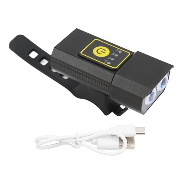 Pyörän Etuvalo Vedenkestävä Kevyt USB-Latautuva Kirkas Polkupyörän Etuvalo Yöajoon