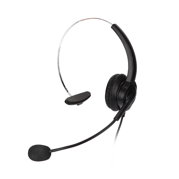 Call Center Headset Mono Noise Canceling Dubbel 3,5 mm plugg Computer On Ear-hörlurar för onlinekurser Call Centers