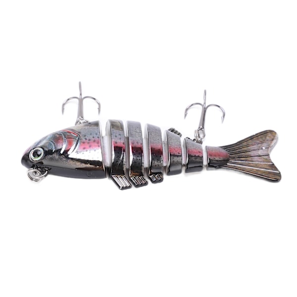 Lure Multi Jointed Swimbait - Moniosa, useita osia, kova uistin 2 koukulla ahvenelle, taimenelle, makealle ja suolavedelle 1#