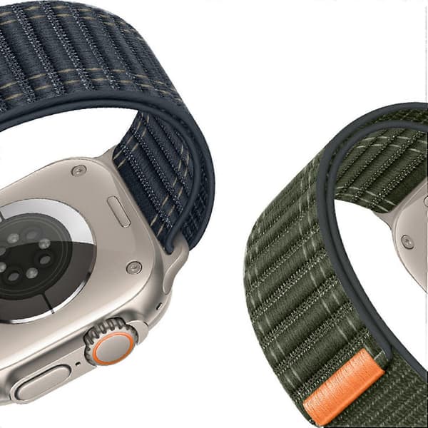 22 mm urrem kompatibel med Garmin Fenix 8 (47 mm) 7 6 5 rem titanium nylon loop håndledsrem - Grey White Multicolor