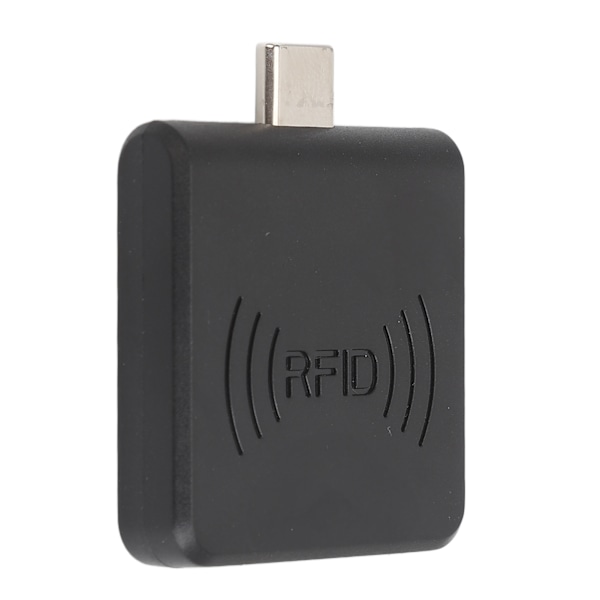 Radio Frequency Identification Card Reader 13,56Mhz Typ C IC-kortläsare Kontaktlös mobiltelefonkortläsare för Windows Black