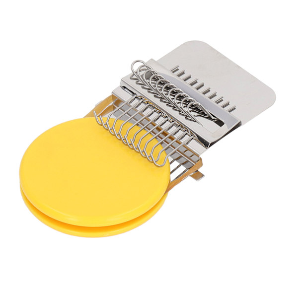 Ministickmaskin 10 nål Enkel användning Minivävmaskin Handstickningsmaskin för hemreparation Gul