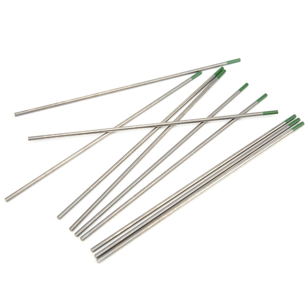 10 stk TIG Wolfram Elektrode WP Grøn Spids Nåle Svejs Tilbehør 2,4 x 150 mm