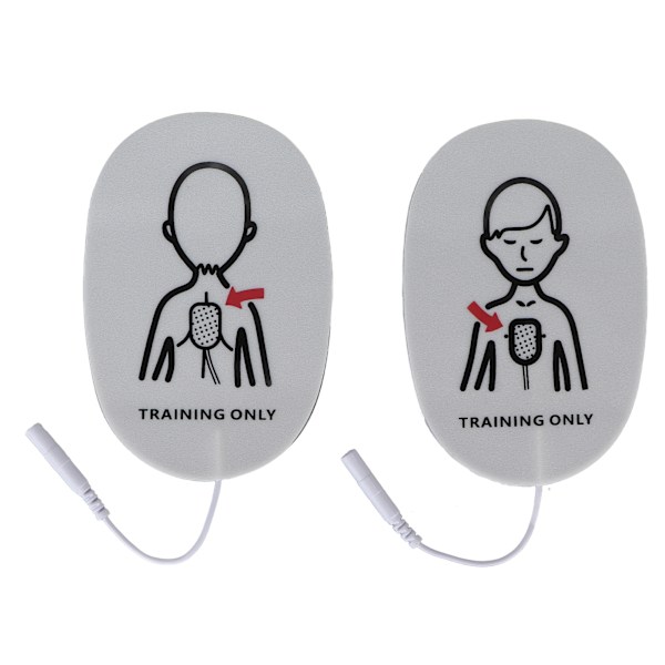 2 stk. elektrode treningsputer Selvklebende treningsutskiftningsputer for Practi Trainer 2,0 mm