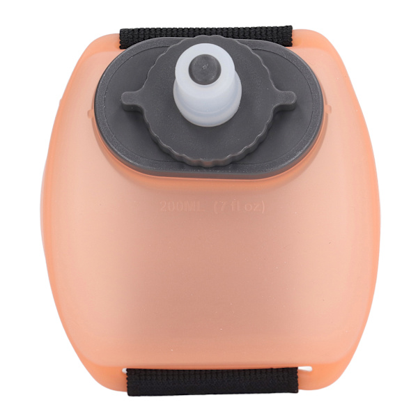 200 ml kannettava rannepullo Kiipeily Kannettava ulkoilmaurheilu Kannettava handsfree rannepullo Puoliläpinäkyvä oranssi
