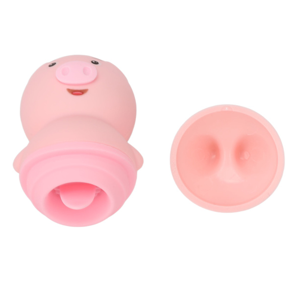 Piggy Klitoralstimulator 2 Tilstande Vibration Mini Sød Piggy Tongue Klitoralstimulator til at lindre Træthed
