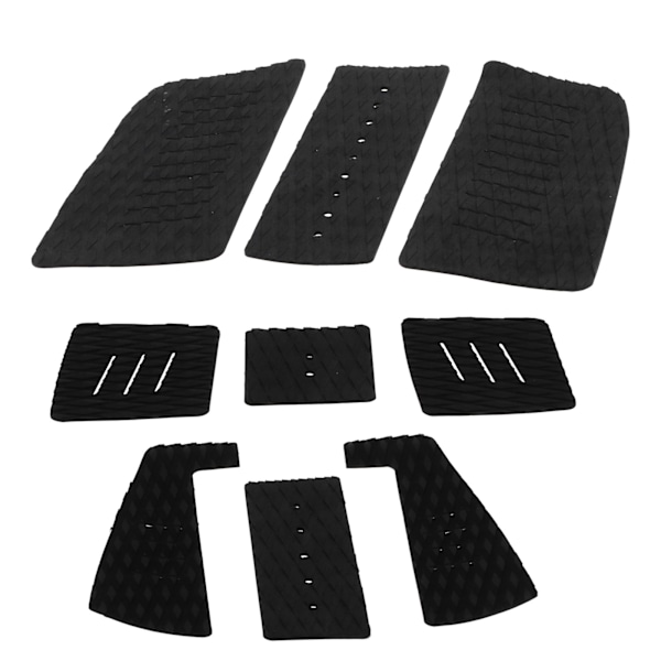 EVA Deck Traction Pad Halkfri Surfbrætmatte Surf Tail Pad-matte til Longboard Paddle Board (sort)