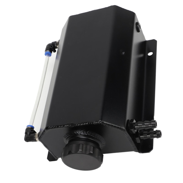 Kølemiddel Overløbstank Aluminium Legering 2L Kapacitet Universal Radiator Reservoir Tank til de fleste Biler Sort