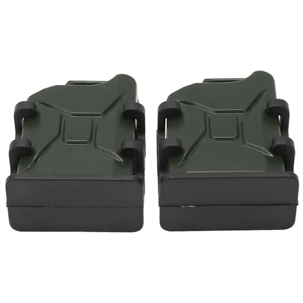 1 par RC-bilsimulerad bränsletankmonterad minioljedunk för 1/8 1/10 RC Crawler Bildekorationstillbehör mörkgrön