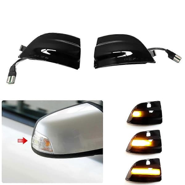 st LED dynamiske bakspeilblinklys bakspeilblinklys kompatibel med Focus 2 MK2 2004 - 2008 C- Black