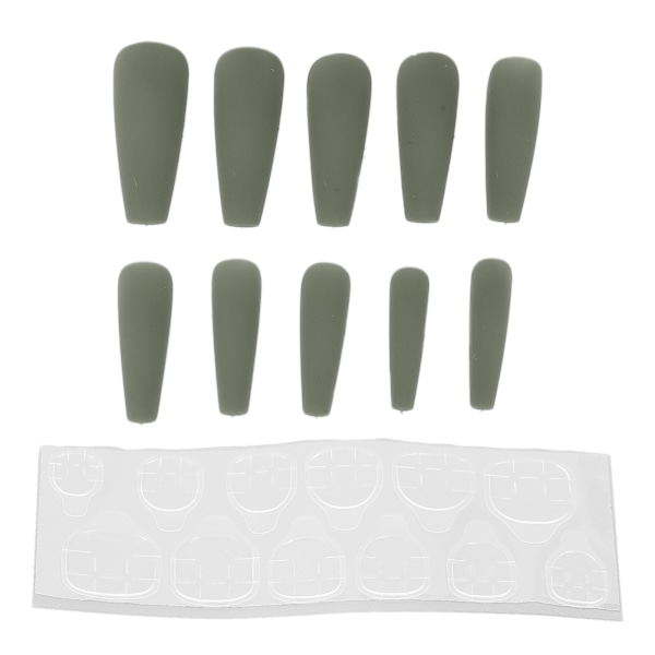 10 stk Press On Nails Kiste Falske Negle Tips Ekstra Lange Kiste Glimtende Falske Kunstige Negle Manikyr Dekoration til Kvinder N5355-03