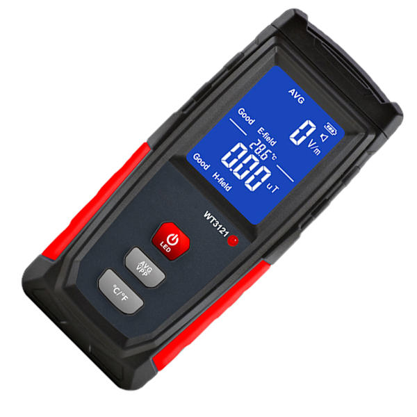 Elektromagnetiskt fält Strålningsdetektor LCD elektrisk fältmätare för hushållsapparater Telefon Dator WT3121