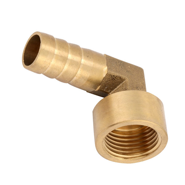 G1/2 innvendig gjenge messing albue slange hulling koblingskontakt skjøteadapter passform (14 mm)