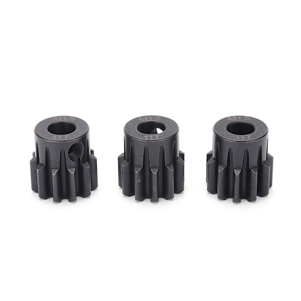 3 stk RC 8.0mm M1.5 11T stålpinjonggirsett for 1/5 1/6 RC bil børsteløs børstet motor