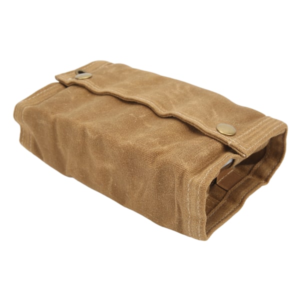 Spice Bottle Bag Vikbar bärbar kryddpåse med 9 flaskor för campinggrill picknick Khaki