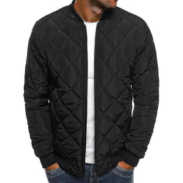 Varm vinterjakke for menn Black S
