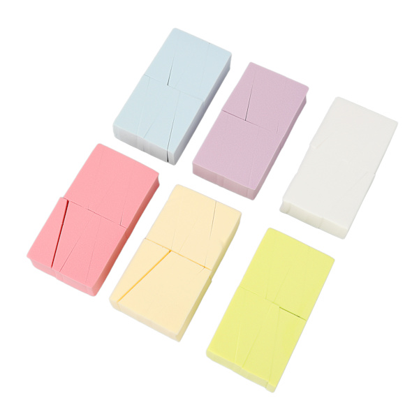 6 förpackningar Small Gradient Nails Mjuka svampar Mångfacetterad Tillgänglighet Manicure Art Tool Set
