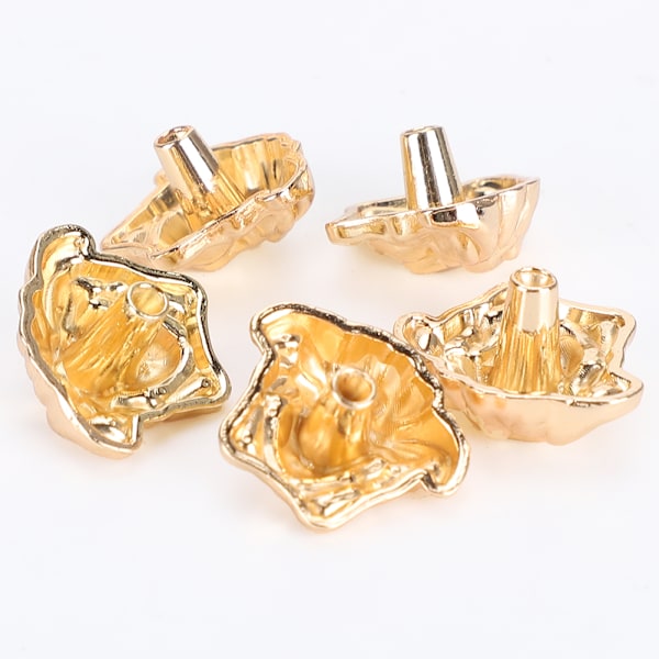 50 set Nit Stud Legering Dekornit för armband Väskor Kläder DIY Läder CraftGold