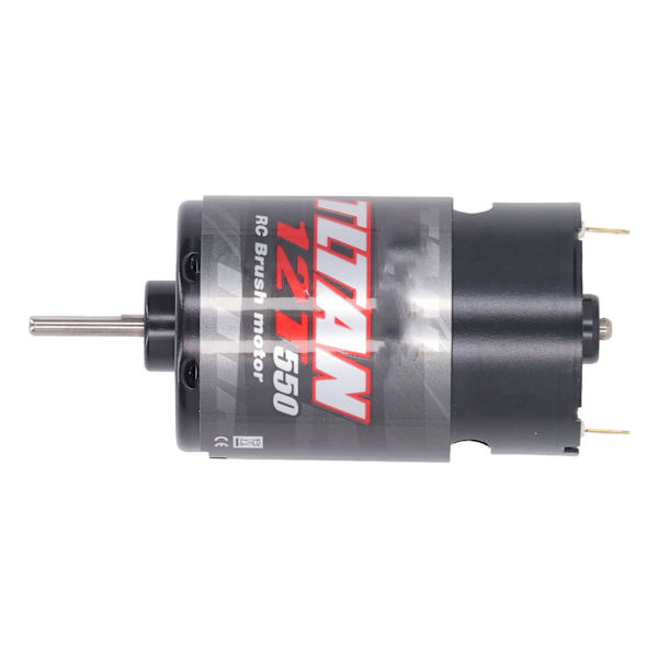 RC Borstad Motor med 1/3 Reduktionsväxellåda 550 Universal Borstad Motor för Elbil Lastbil Båt 12T