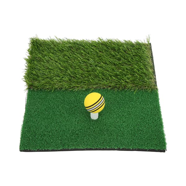 【NX】Slagmåtte Dobbelt Græs Mini Golf Træningsmåtte Launch Zone Slagmåtte